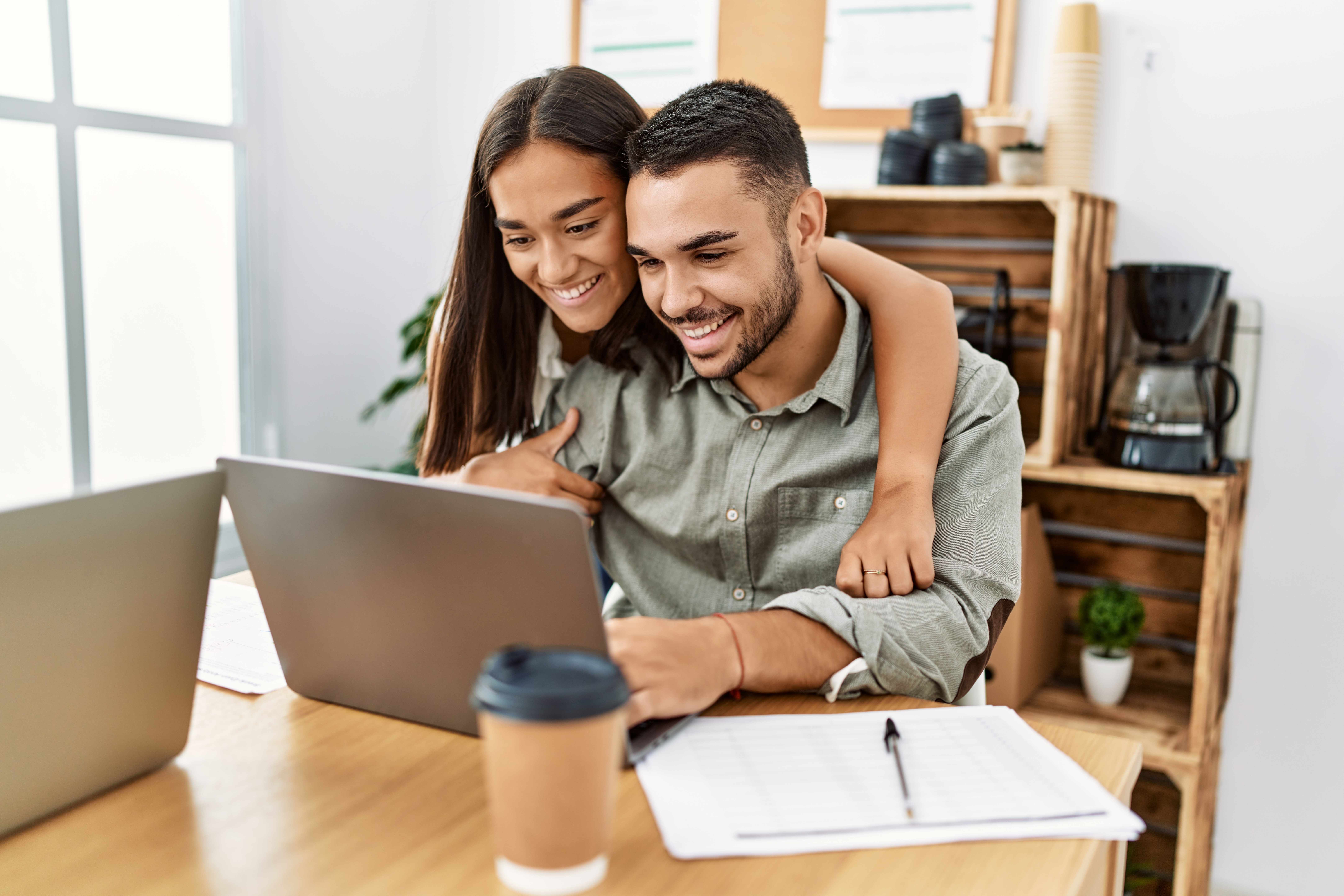 Family enjoying fast internet